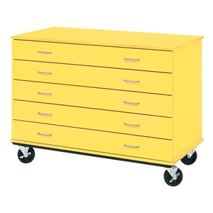 Counter-Height Mobile Storage Unit-8hown ht Yel